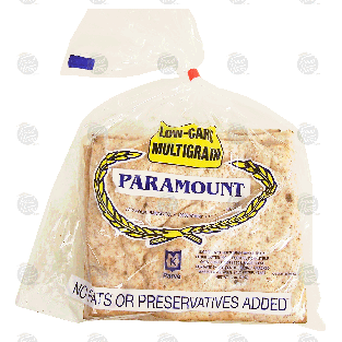 Paramount  multigrain flat bread loaves, low carb, 5-count 12-oz