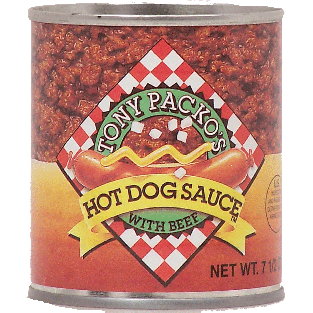 Tony Packo's  hot dog sauce with beef 7.5oz