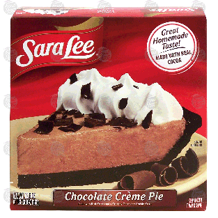 Sara Lee  chocolate creme pie made with real cocoa and a crunch19.6-oz