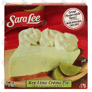 Sara Lee  key lime creme pie made with real key lime juice and a 23-oz