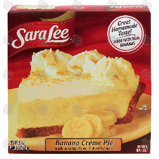 Sara Lee  banana creme pie made with real bananas 28-oz