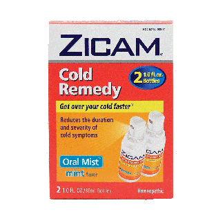 Zicam  cold remedy, oral mist, mint flavor, reduces the duration2fl oz