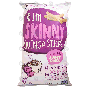 Skinny Quinoa Sticks quinoa sticks, sweet onion, chia seeds, veg6.5-oz