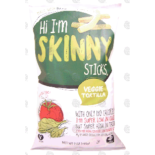 Skinny Sticks veggie tortilla, vegan 7-oz