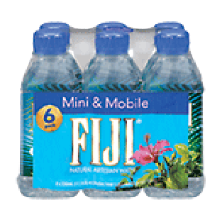 Fiji Mini & Mobile natural artesian water, 11.15-fl. oz. 6pk