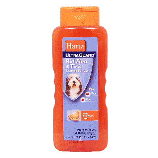 Hartz Ultra Guard rid flea & tick shampoo for dogs, fresh citru18fl oz