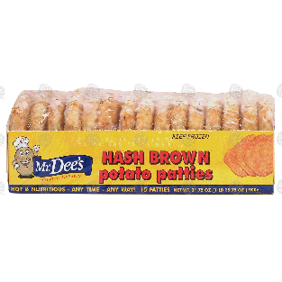 Mr. Dee's  hash brown potato patties, 15-count 31.75-oz