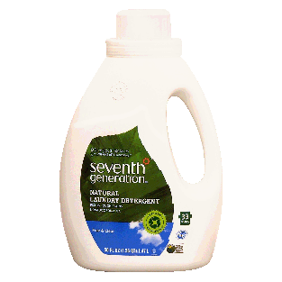 Seventh Generation free & clear natural laundry detergent, free 50fl oz