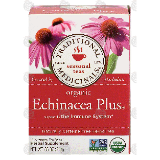 Traditional Medicinals Echinacea Plus herbal tea supports the i0.85-oz