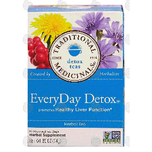 Traditional Medicinals EveryDay Detox herbal tea promotes healt0.85-oz