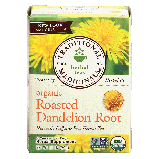 Traditional Medicinals  roasted dandelion root organic herbal te0.85oz