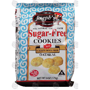 Joseph's  sugar-free oatmeal cookies, crispy bite-size 6oz