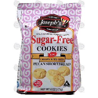 Joseph's  sugar-free pecan shortbread, crispy bite-size 6oz