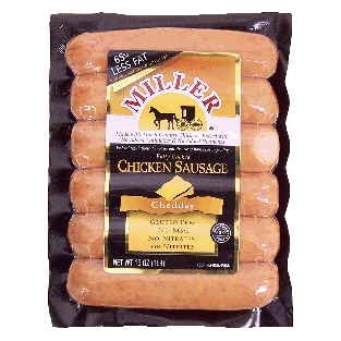 Miller  chicken sausage, cheddar 16oz