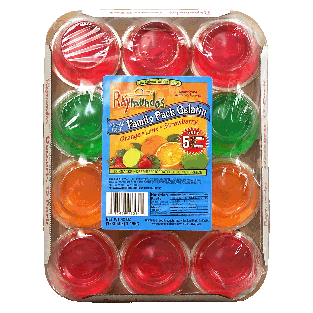 Raymundo's  orange, lime, strawberry, sugar free family pack gelat42oz