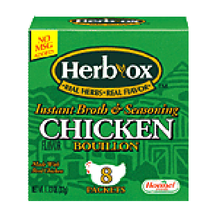 Herb-Ox Bouillon Packets Chicken Instant Broth & Seasoning 8 Ct 1.13oz