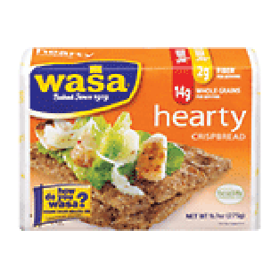 Wasa  hearty rye crisp bread, whole grain 9.7oz