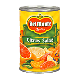Del Monte Citrus Salad Red & White Grapefruit & Orange Sections In15oz