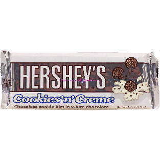 Hershey's Cookies N' Cream chocolate cookie bits in white chocol1.55oz