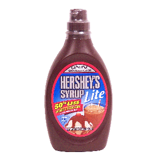 Hershey's  lite chocolate syrup, 50% less calories & sugar 18.5oz