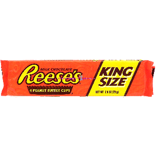 Reese's  king size, 4 milk chocolate peanut butter cups 2.8oz