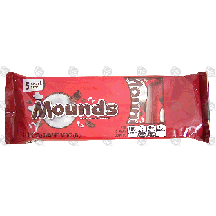 Peter Paul Mounds dark chocolate & coconut mini candy bars, 5 ct  3oz