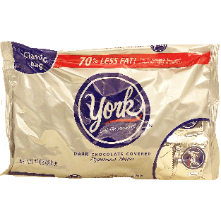 York  dark chocolate covered peppermint patties, snack size  12oz