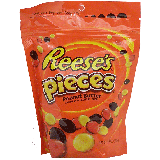 Reese's pieces peanut butter candy in a crunchy shell  10.5oz