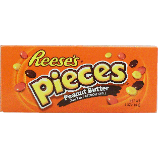 Reese's pieces peanut butter candy in a crunchy shell 4oz