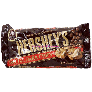 Hershey's  special dark chips, mildly sweet chocolate 12oz