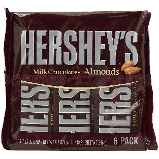 Hershey's  hershey milk choc w/ almonds candy bars  8.7oz