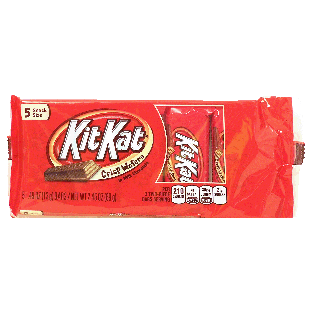 Kit Kat  crisp wafers in milk chocolate, snack size, 5-count  2.45oz