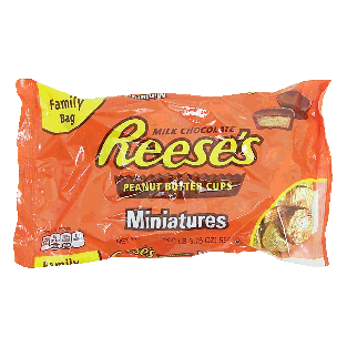 Reese's Miniatures milk chocolate covered peanut butter cup  19.75oz