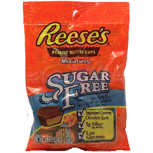 Reese's  sugar free miniature peanut butter cups  3oz