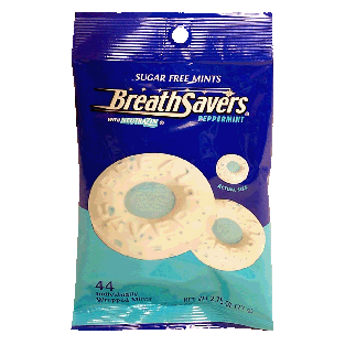 Breath Savers  sugar free peppermint mints, individually wrapped 2.75oz