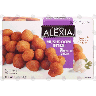 Alexia  mushroom bites with roasted garlic and olive oil 8-oz