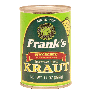 Frank's  bavarian style kraut sweet with caraway seeds  14oz