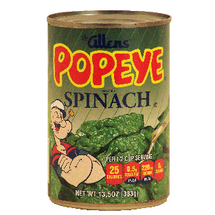 The Allens Popeye  spinach 13.5oz