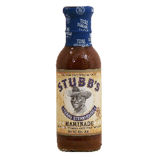 Stubb's  texas steakhouse marinade, robust blend of garlic, ancho 12oz
