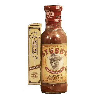 Stubb's Injectable Marinade chipotle butter, a smoky blend of butt12oz