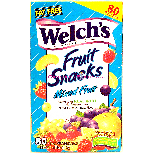 Welch's Fruit Snacks mixed fruit made with real fruit, 80-pouche4.5-lb