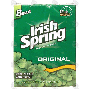 Irish Spring  original deodorant soap, 3.75-oz. bars 8pk