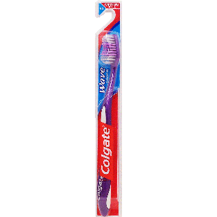 Colgate Wave comfort fit grip full head medium bristle toothbrush 1ct