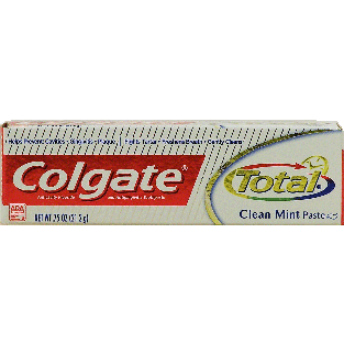 Colgate Total clean mint paste, toothpaste, travel size 0.75oz