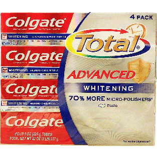 Colgate Total Advanced Whitening; anticavity fluoride and antiging32oz