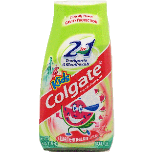 Colgate Kid's watermelon flavor fluoride toothpaste 4.6oz