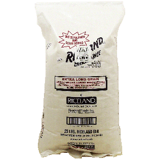Riceland  extra long grain rice, enriched 25lb