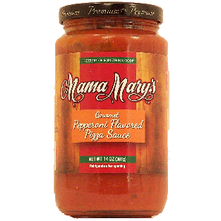 Mama Mary's  gourmet pepperoni flavored pizza sauce 14oz
