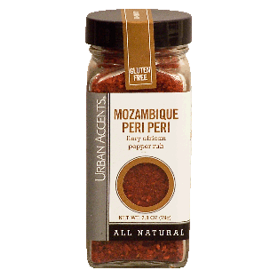 Urban Accents  mozambique peri peri, firey african pepper rub 2.8oz