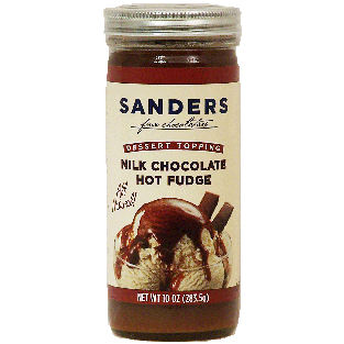 Sander's  milk chocolate hot fudge dessert topping 10oz
